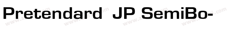 Pretendard JP SemiBo字体转换